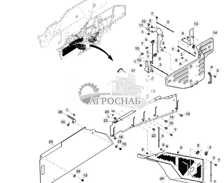 Комплект дверцы, декоративная, верхняя левая - ST827644 43.jpg